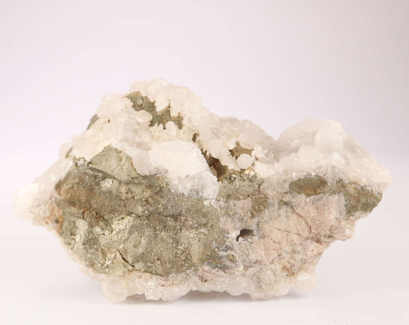 Calcite on Pyrite, N`Chwaning II, Northern Cape, South Africa