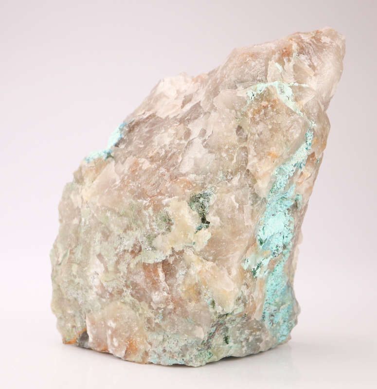 Shattuckite on Quartz, Kaokoveld Region, Namibia