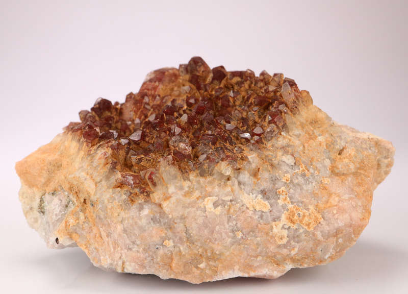 Red Hematite incl Quartz Cluster, Orange River Area, Northern Cape, South Africa