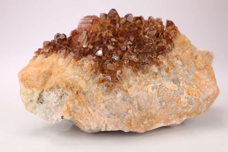Red Hematite incl Quartz Cluster, Orange River Area, Northern Cape, South Africa