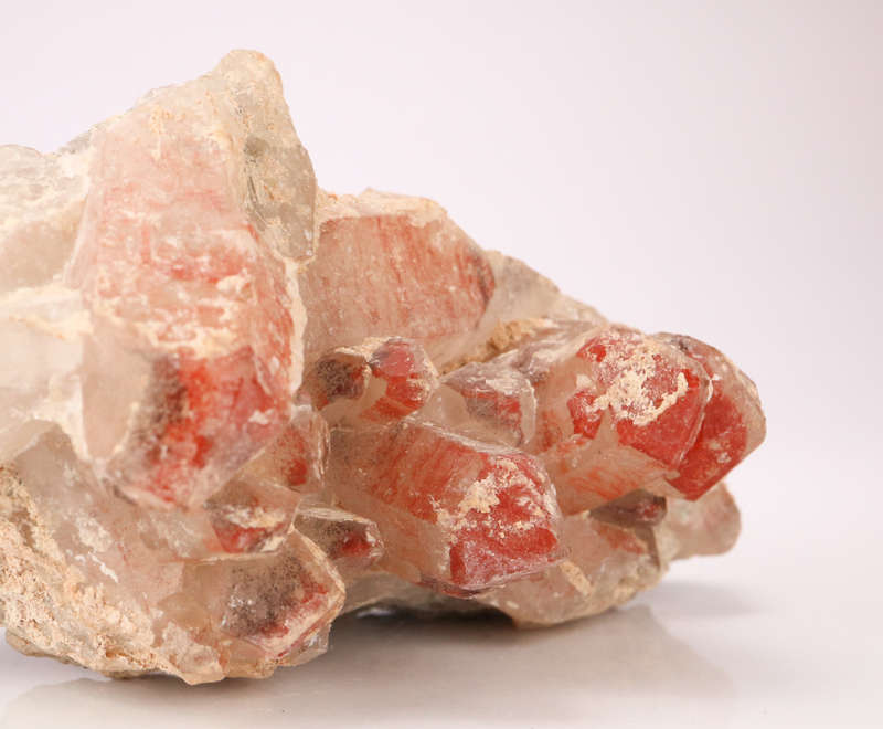 Red Hematite incl Quartz Cluster, Orange River Area, Northern Cape, South Africa