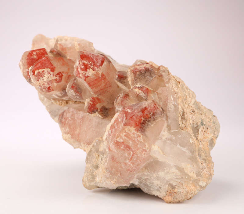 Red Hematite incl Quartz Cluster, Orange River Area, Northern Cape, South Africa