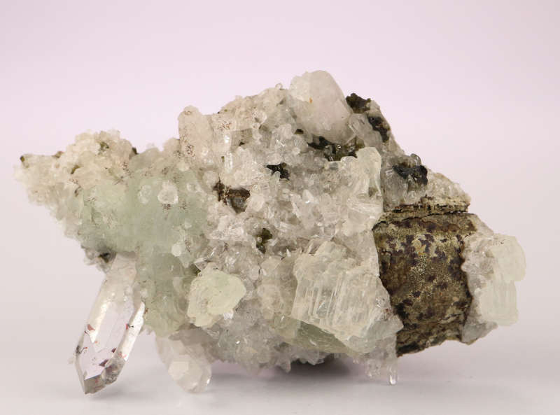 Prehnite & Quartz on Matrix, Gobobosebberge Mnt, Namibia