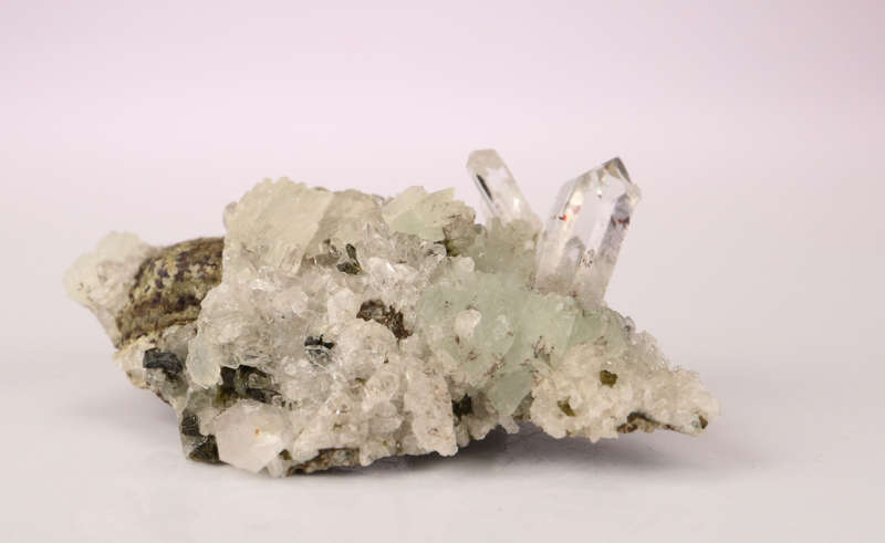 Prehnite & Quartz on Matrix, Gobobosebberge Mnt, Namibia