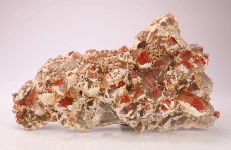 Red Hematite incl Quartz Cluster, Orange River Area, Northern Cape, South Africa