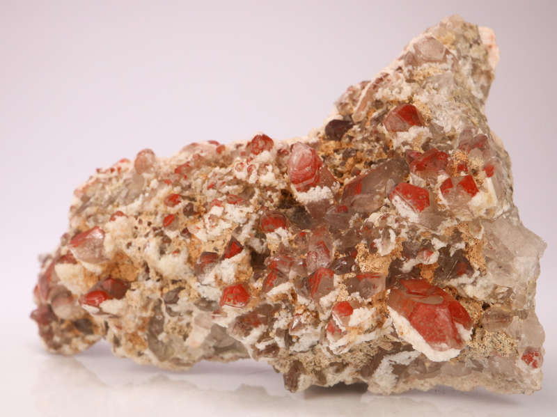 Red Hematite incl Quartz Cluster, Orange River Area, Northern Cape, South Africa