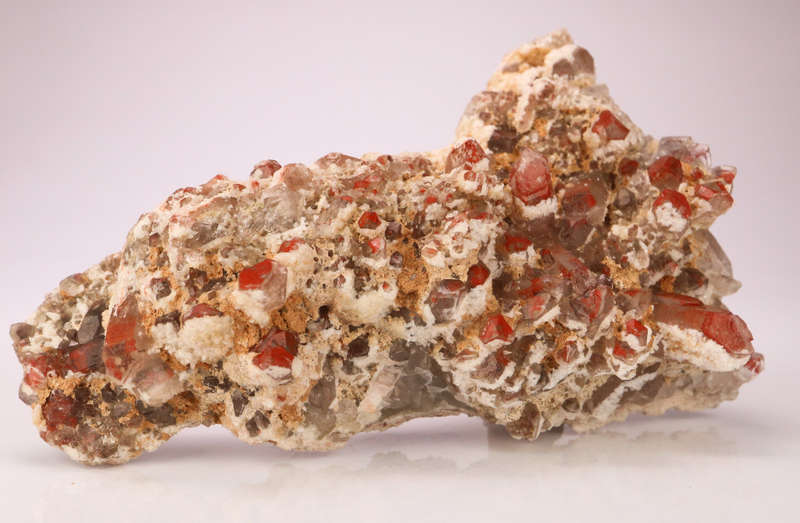 Red Hematite incl Quartz Cluster, Orange River Area, Northern Cape, South Africa