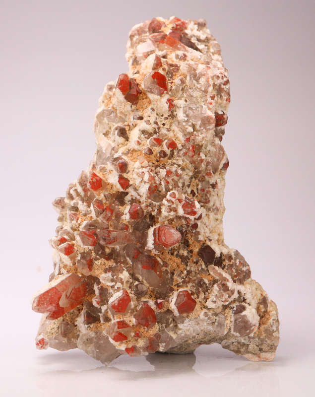Red Hematite incl Quartz Cluster, Orange River Area, Northern Cape, South Africa