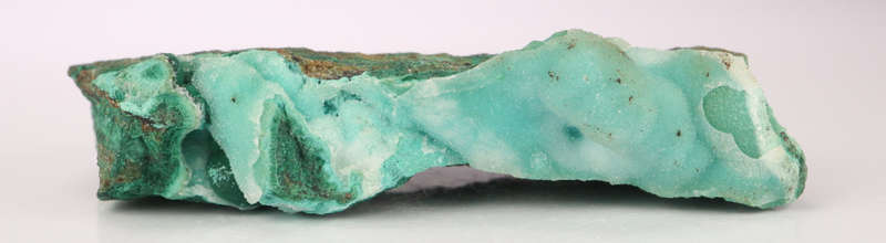 Quartz on Chrysocolla, Skorpion Mine, Karas Region, Namibia