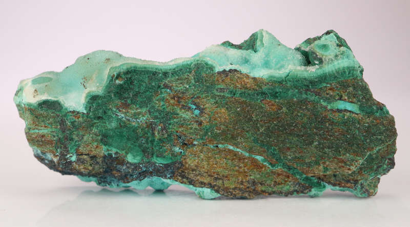 Quartz on Chrysocolla, Skorpion Mine, Karas Region, Namibia