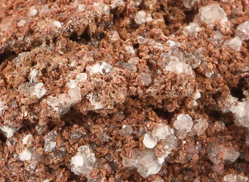Calcite on Andradite Garnet, N`Chwaning II, Northern Cape, South Africa