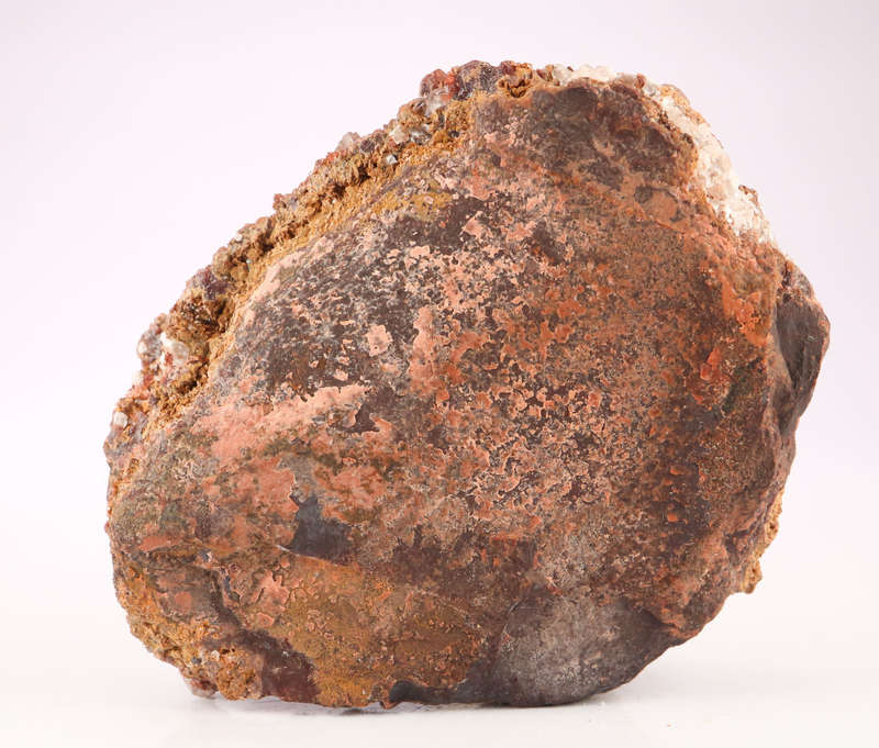 Calcite on Andradite Garnet, N`Chwaning II, Northern Cape, South Africa
