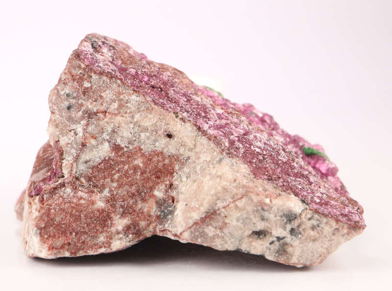 Malachite on Cobaltoan Calcite on Matrix, Mashamba West Mine, DRC