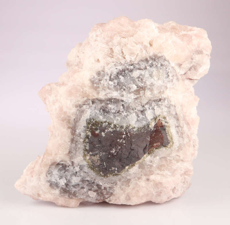 Manganoan Calcite on Matrix, N`Chwaning II, Northern Cape, South Africa