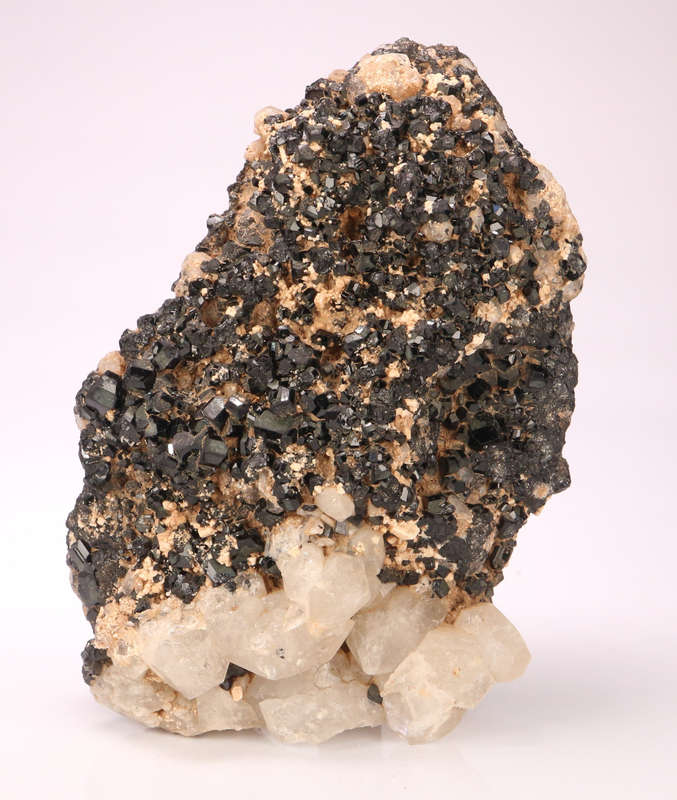 Schorl on Quartz, Erongo Mnt Region, Namibia