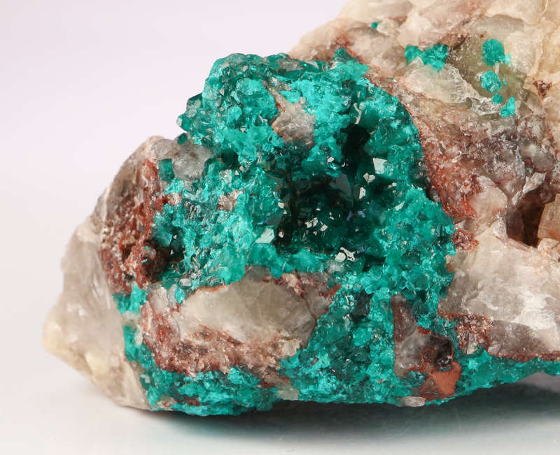 Dioptase on Matrix, Kaokoveld Region, Namibia