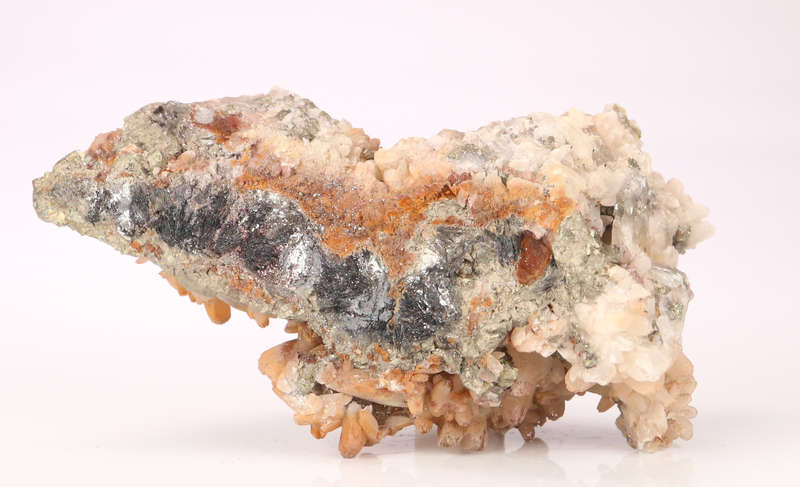 Calcite on Pyrite Cluster, N`Chwaning II, Northern Cape, South Africa