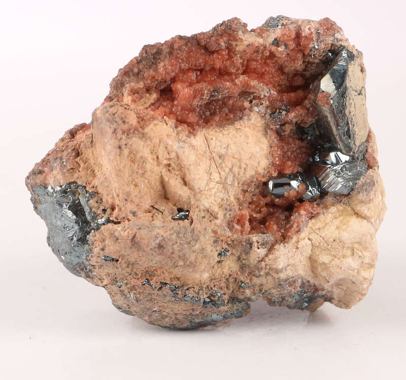 Andradite over Hematite on Matrix, N`Chwaning II, Northern Cape, South Africa