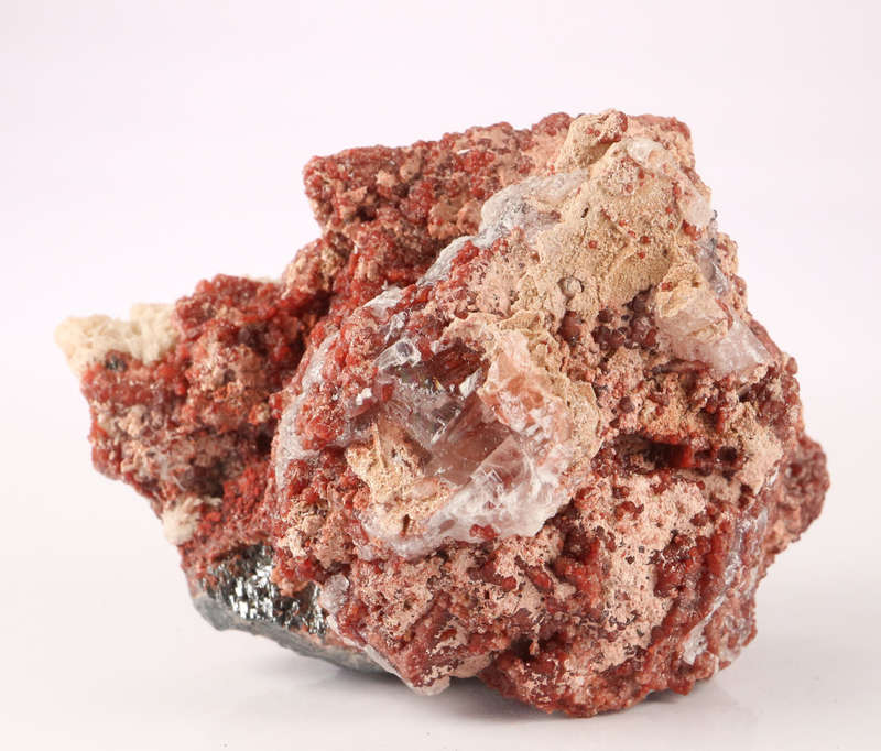 Andradite on Hematite, N`Chwaning II, Northern Cape, South Africa