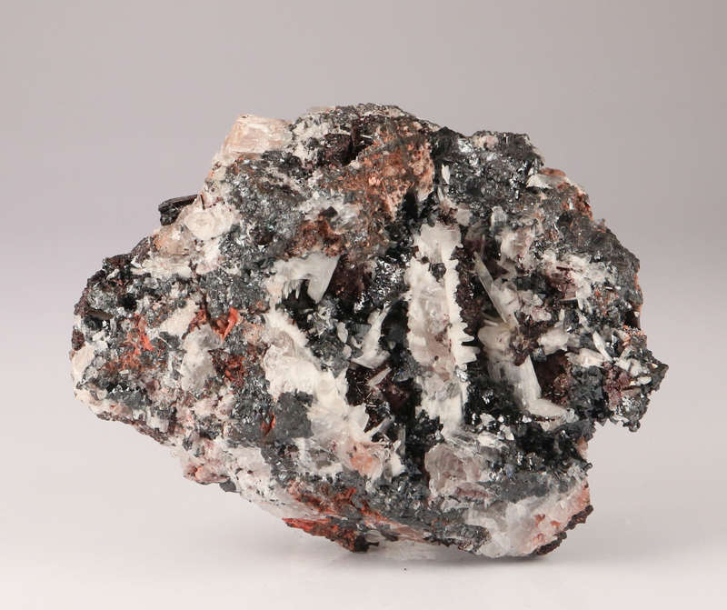Hausmannite and Baryte Cluster, N`Chwaning II, Northern Cape, South Africa