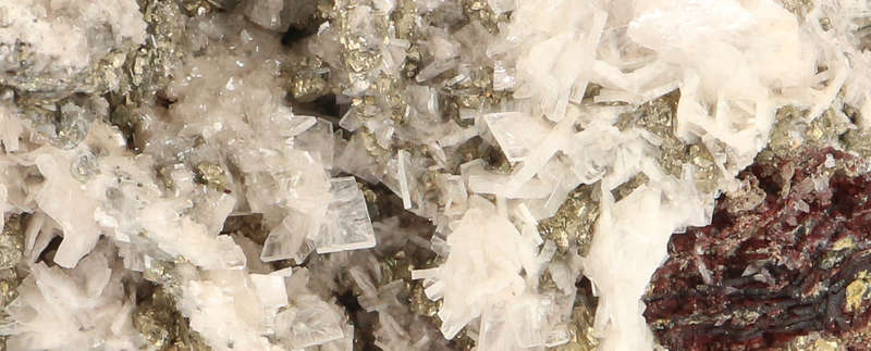 Pyrite and Baryte on Matrix, N`Chwaning II, Northern Cape, South Africa
