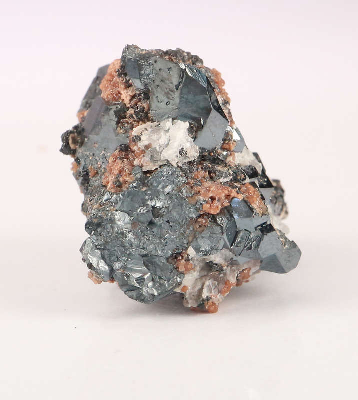 Andradite and Calcite on Hematite, N`Chwaning II, Northern Cape, South Africa