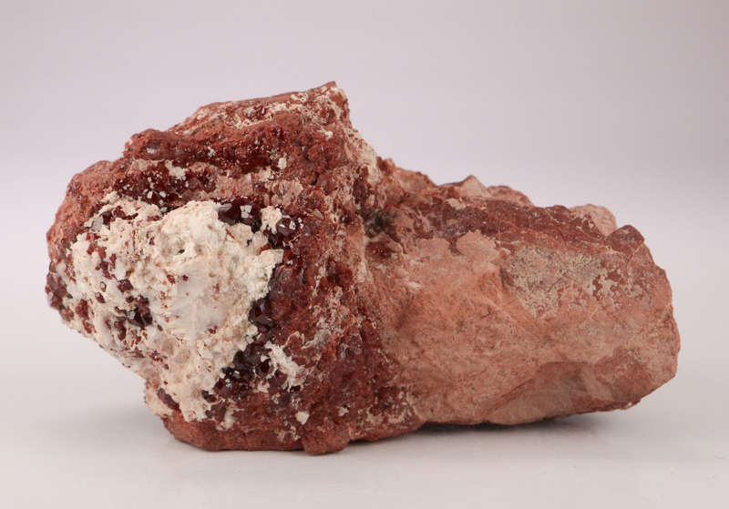 Baryte on Andradite on matrix, N`Chwaning II, Northern Cape, South Africa