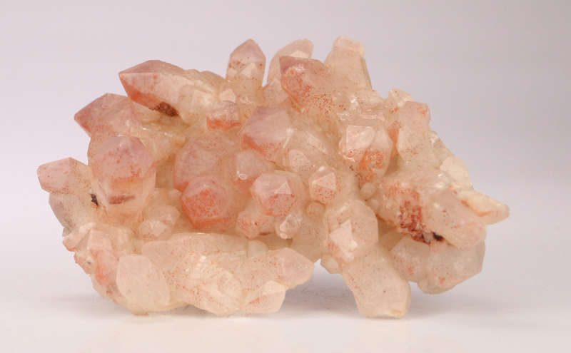 Red Hematite in Quartz Cluster, Orange River Area, Northern Cape, South Africa