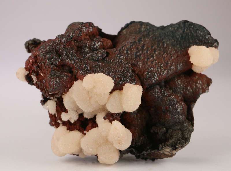 Calcite on Goethite, N`Chwaning II, Northern Cape, South Africa