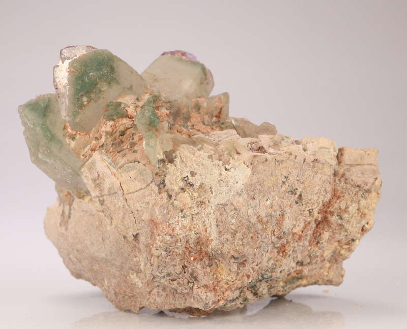 Chlorite and Amethyst Quartz on Feldspar, Brandberg Mnt, Namibia