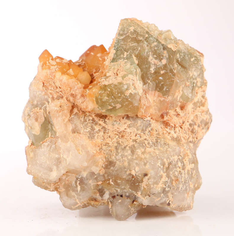 Quartz on Fluorite on Quartz, Riemvasmaak, Northern Cape, South Africa