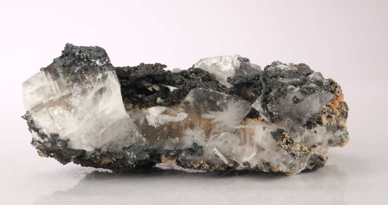 Hematite and Calcite ClusterN`Chwaning II, Northern Cape, South Africa