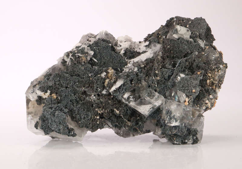 Hematite and Calcite ClusterN`Chwaning II, Northern Cape, South Africa