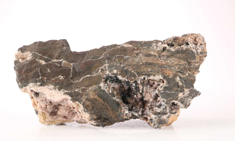 Groutite on Rhodochrosite, N`Chwaning II, Northern Cape, South Africa