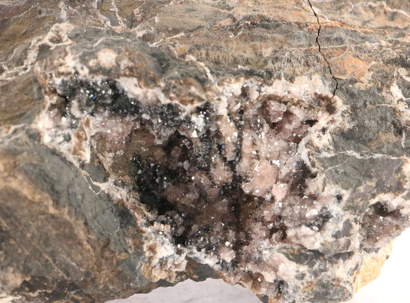 Groutite on Rhodochrosite, N`Chwaning II, Northern Cape, South Africa