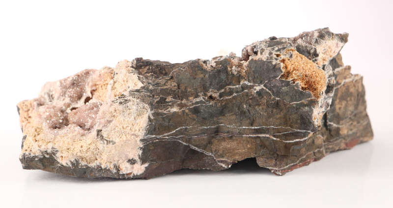 Groutite on Rhodochrosite, N`Chwaning II, Northern Cape, South Africa