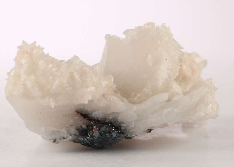 Calcite on Quartz Cluster, Rosh Pinah Mine, Namibia