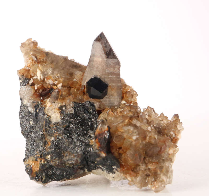 Smoky Quartz on Matrix, Zomba Mnt, Malawi