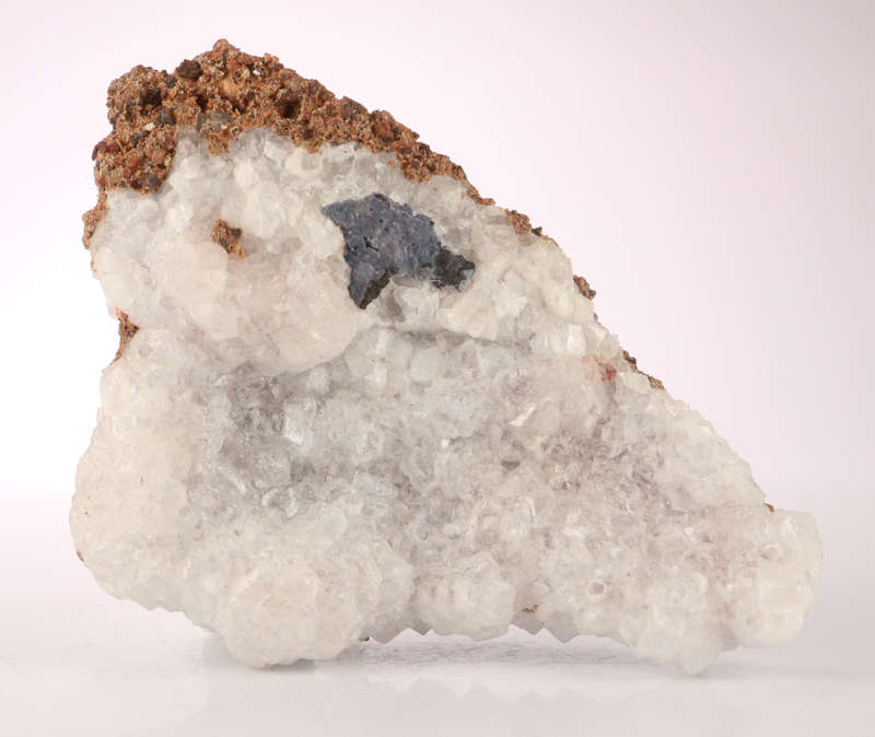Calcite on Goethite, Attis Mine, Northern Cape, South Africa