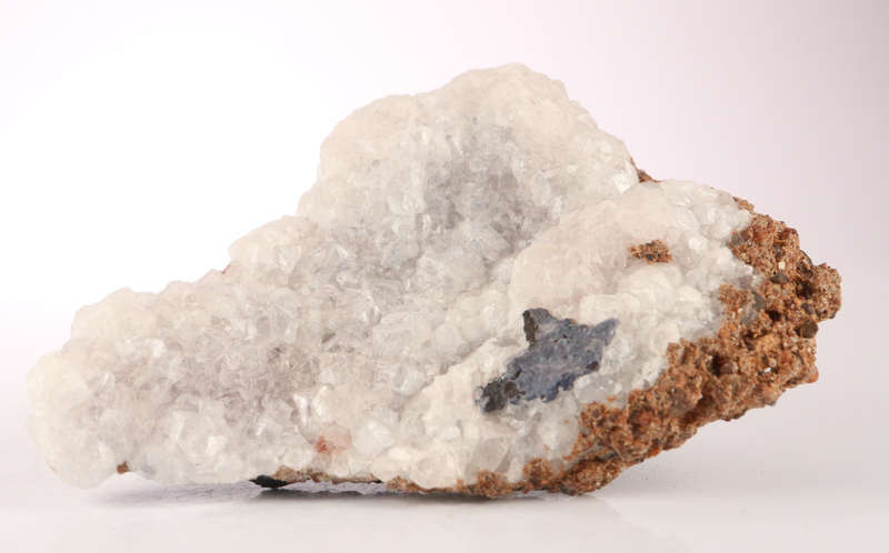 Calcite on Goethite, Attis Mine, Northern Cape, South Africa