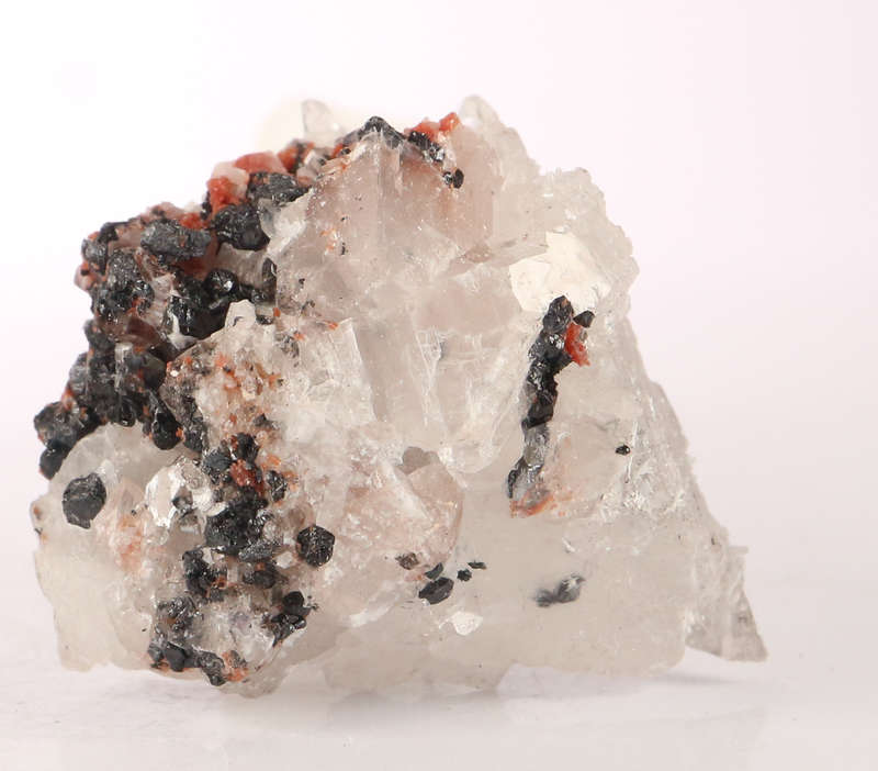 Hematite, Andradite on Calcite, N`Chwaning II, Northern Cape, South Africa
