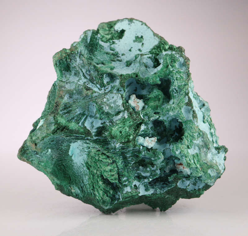Plancheite on Malachite, Mashamba West Mine, DRC