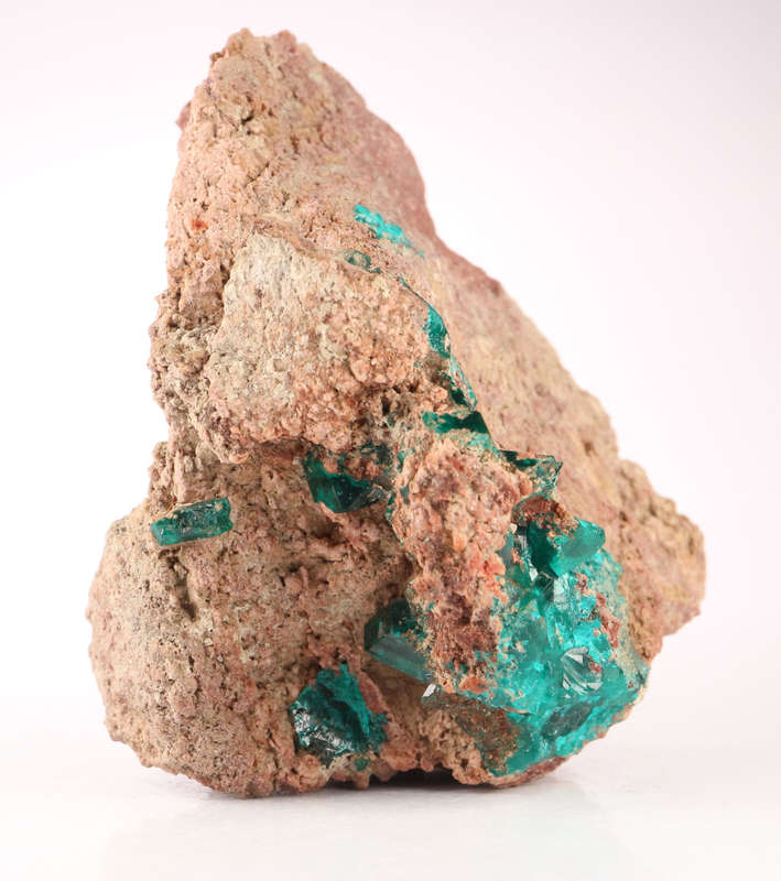 Dioptase on Matrix, Kaokoveld Region, Namibia