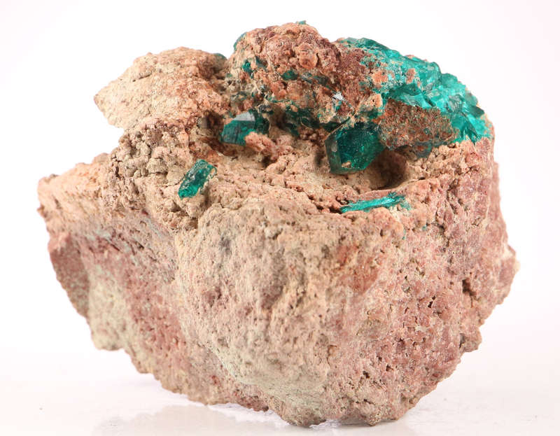 Dioptase on Matrix, Kaokoveld Region, Namibia