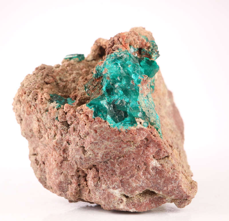 Dioptase on Matrix, Kaokoveld Region, Namibia