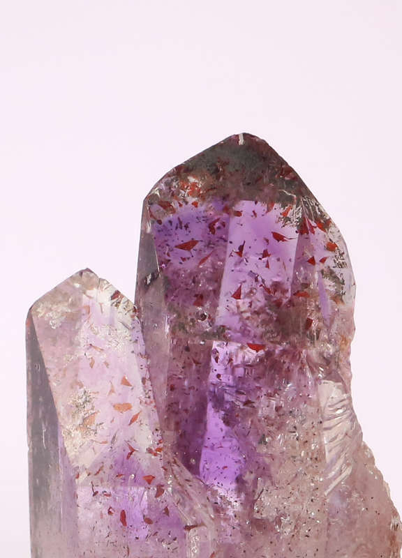 Amethyst Red Hematite in Quartz, Gobobosebberge Mnt, Namibia