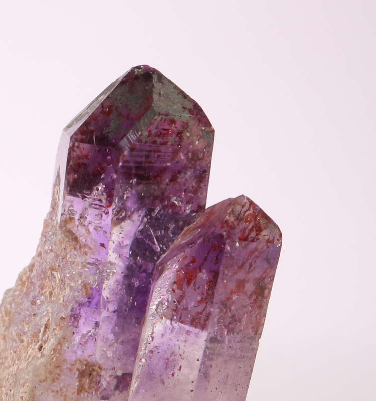 Amethyst Red Hematite in Quartz, Gobobosebberge Mnt, Namibia
