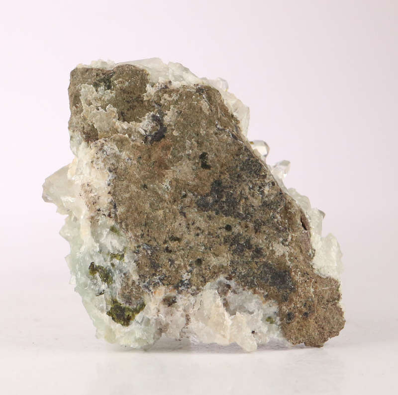 Prehnite on Quartz Cluster, Gobobosebberge Mnt, Namibia