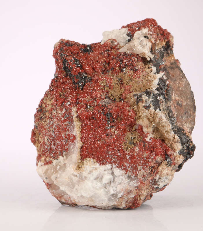 Hausmannite on Andradite Garnet, N`Chwaning II, Northern Cape, South Africa