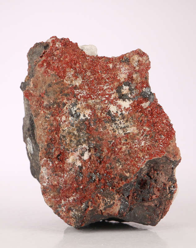 Hausmannite on Andradite Garnet, N`Chwaning II, Northern Cape, South Africa